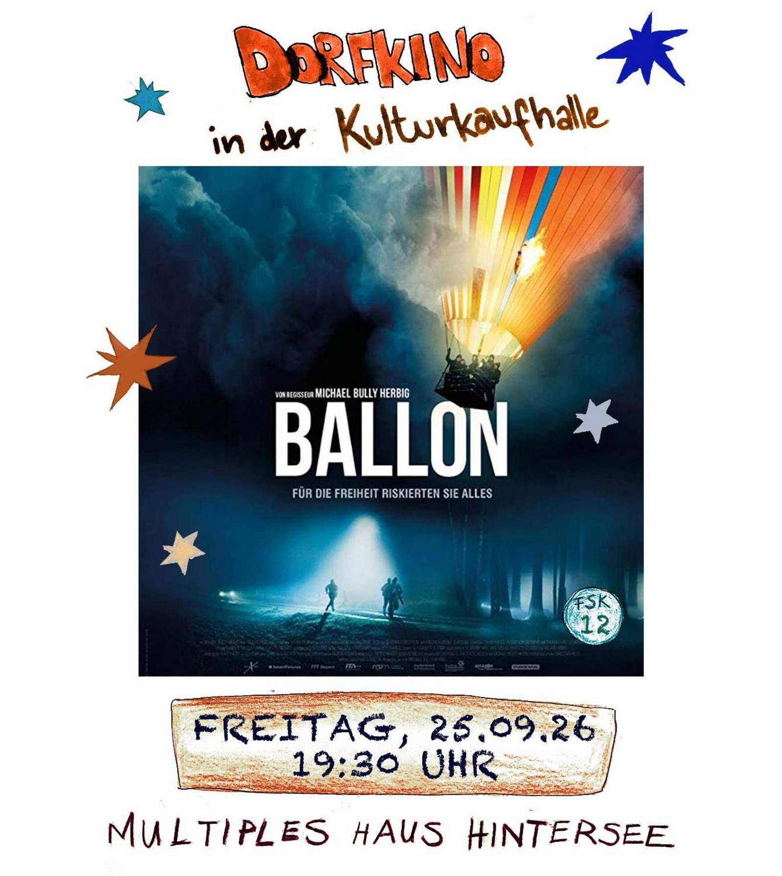 zeigt Dorfkino-Plakat