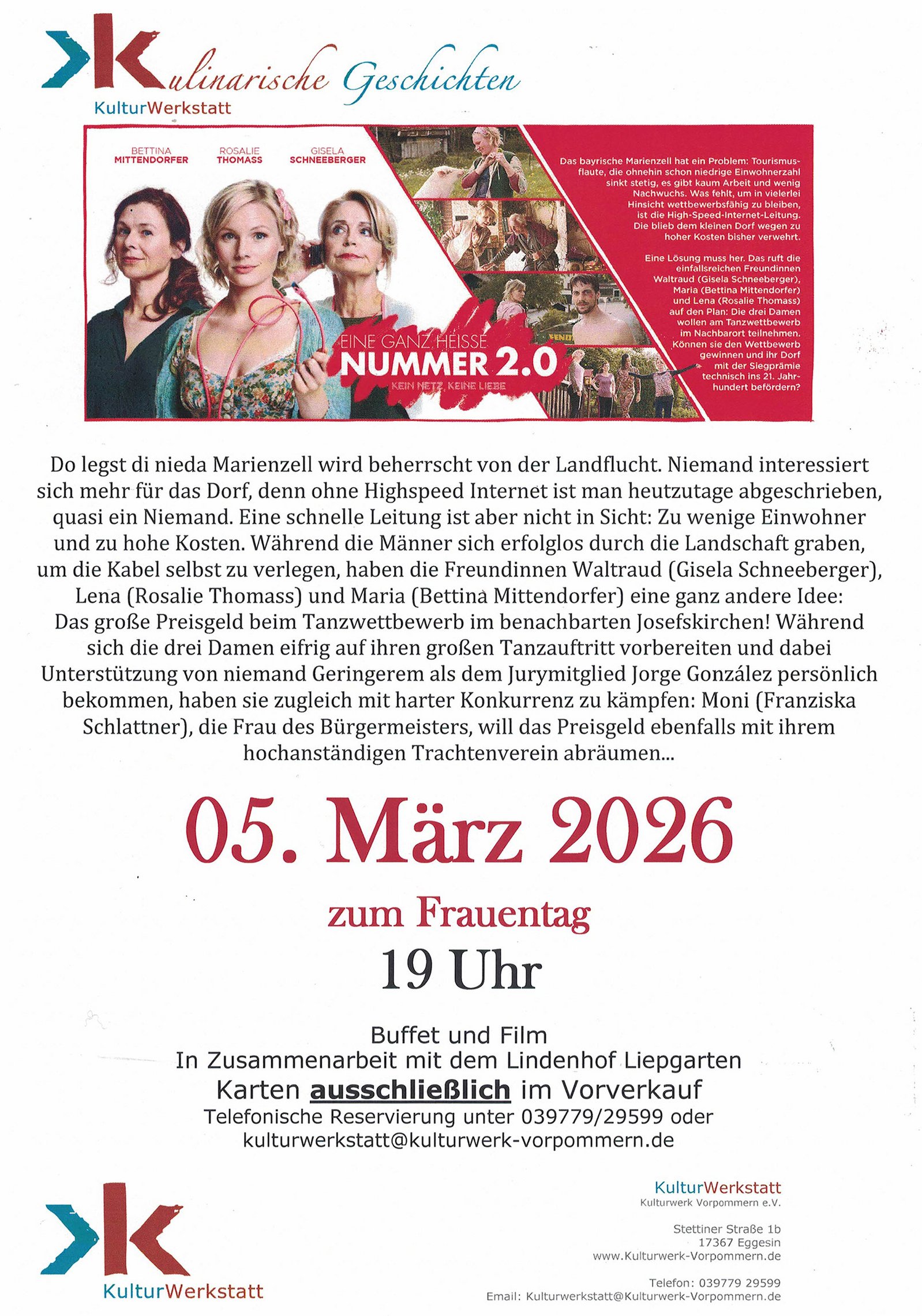 zeigt Veranstaltungsplakat