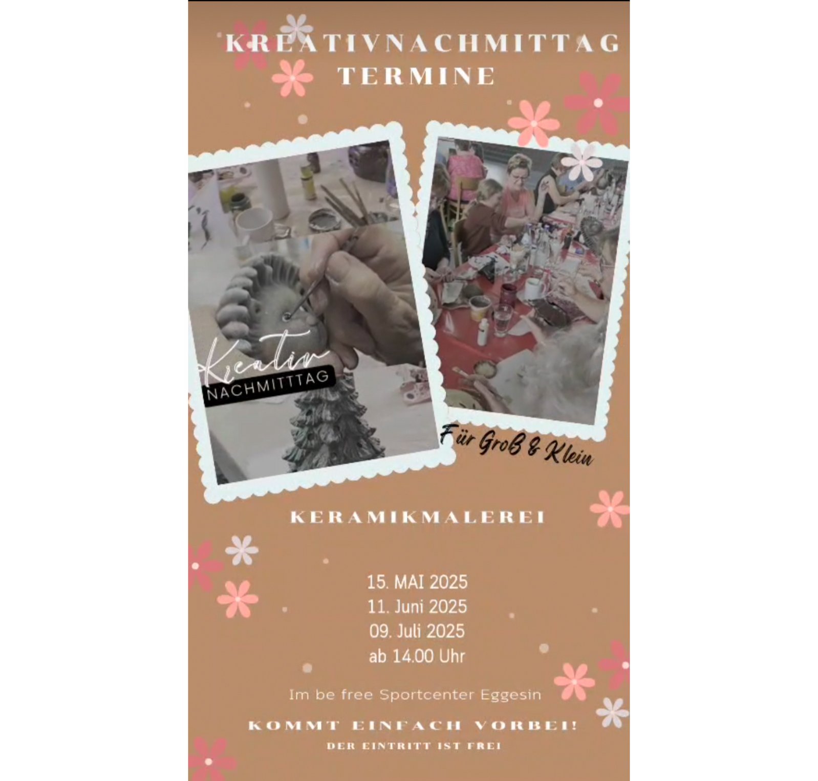 zeigt Veranstaltungsflyer