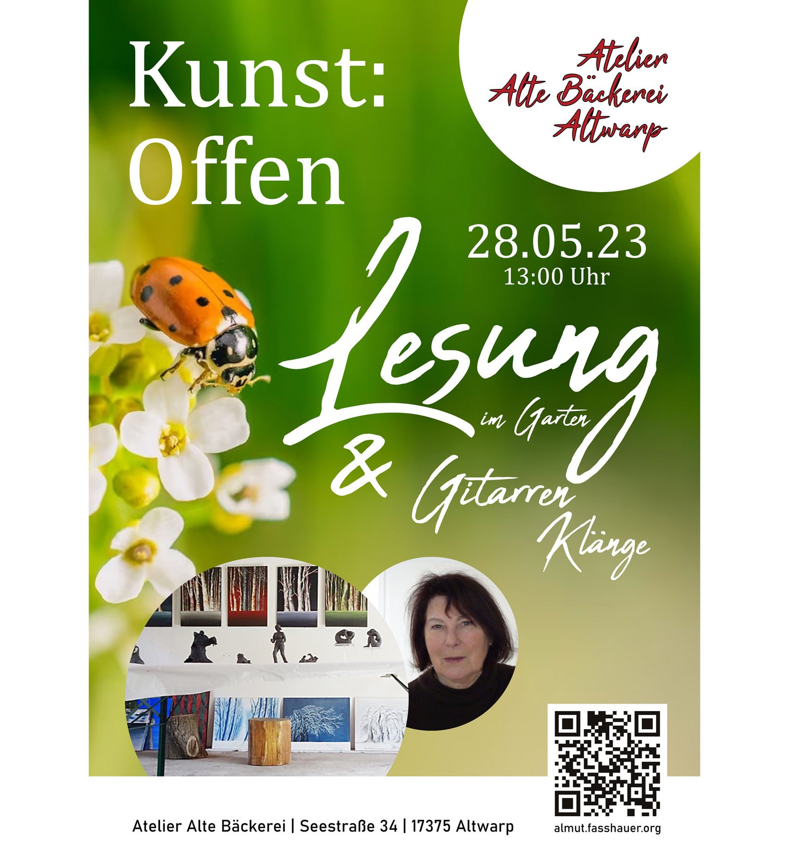 zeigt Veranstaltungsplakat für Lesung am 28.05.2023