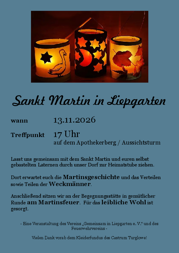 zeigt Veranstaltungsplakat mit Detailinformationen