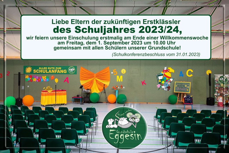 Plakat mit Terminänderung