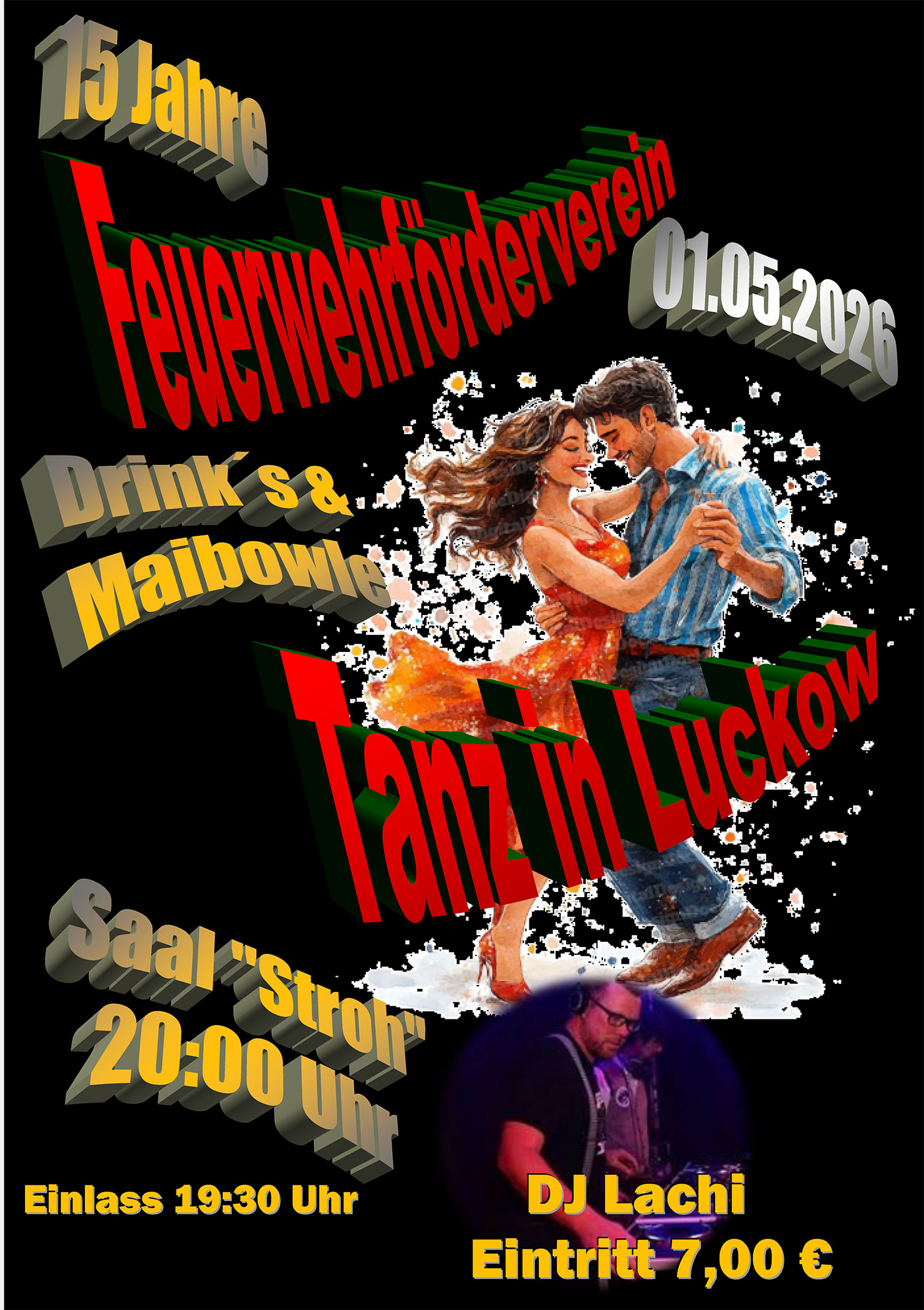 zeigt Veranstaltungsplakat mit Detailinformationen